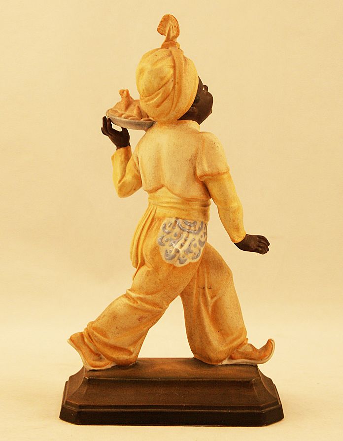 Rare and Highly Collectible Signed Rosenthal Sculpture by Hugo Meisel, Blackamoor Food Server Rare and Highly Collectible Signed Rosenthal Sculpture by Hugo Meisel, Blackamoor Food Server