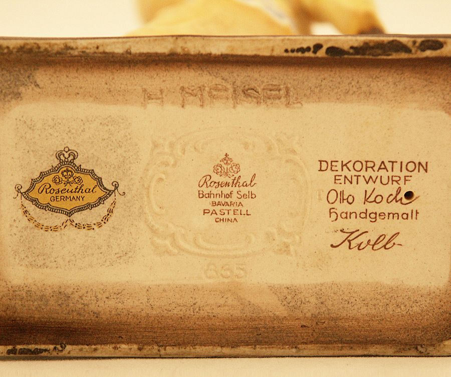 Rare and Highly Collectible Signed Rosenthal Sculpture by Hugo Meisel, Blackamoor Food Server Rare and Highly Collectible Signed Rosenthal Sculpture by Hugo Meisel, Blackamoor Food Server