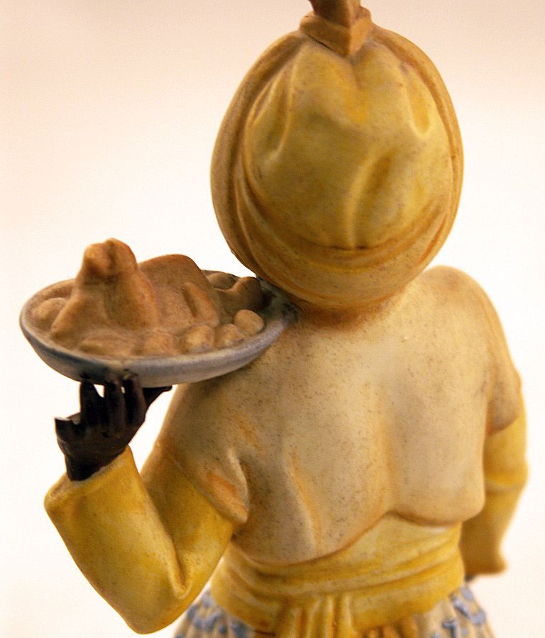 Rare and Highly Collectible Signed Rosenthal Sculpture by Hugo Meisel, Blackamoor Food Server Rare and Highly Collectible Signed Rosenthal Sculpture by Hugo Meisel, Blackamoor Food Server