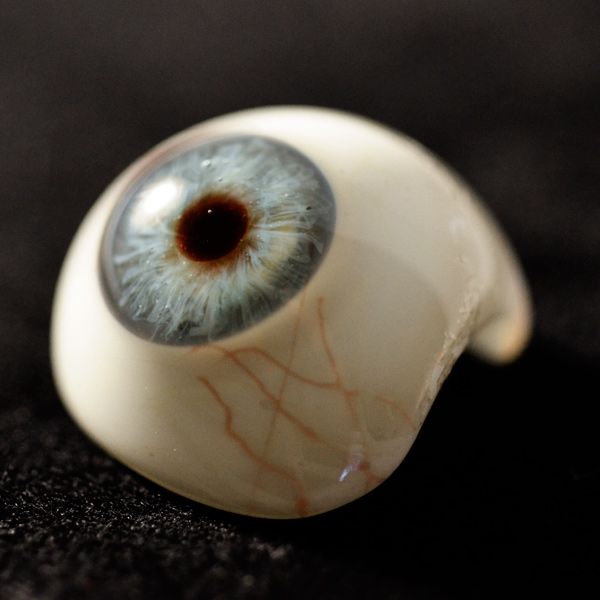 Antique Blown Glass Prosthetic Eye with High Detailing Antique Blown Glass Prosthetic Eye with High Detailing