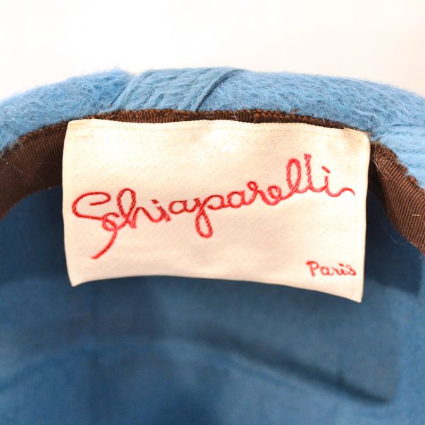 Always Fabulous Schiaparelli Turquoise Blue Felt Hat Always Fabulous Schiaparelli Turquoise Blue Felt Hat