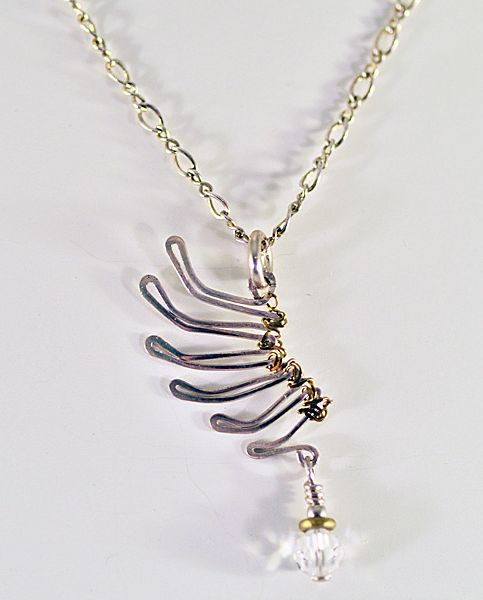 OOAK Davison Sterling Silver Wing Necklace OOAK Davison Sterling Silver Wing Necklace