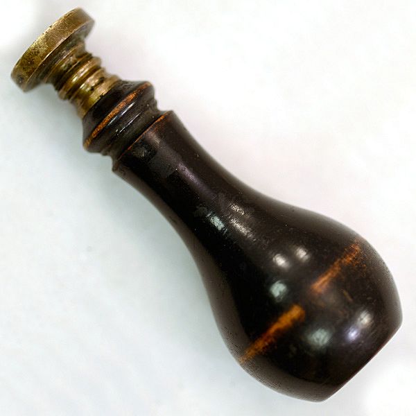 Very Unusual Enchanting Antique Desk Wax Seal with Latin Sentiment Very Unusual Enchanting Antique Desk Wax Seal with Latin Sentiment