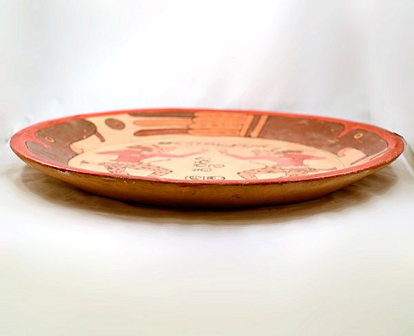 Vintage HUGE Ticul Mexican Terracotta Charger Dish - Gorgeous! Vintage HUGE Ticul Mexican Terracotta Charger Dish - Gorgeous!