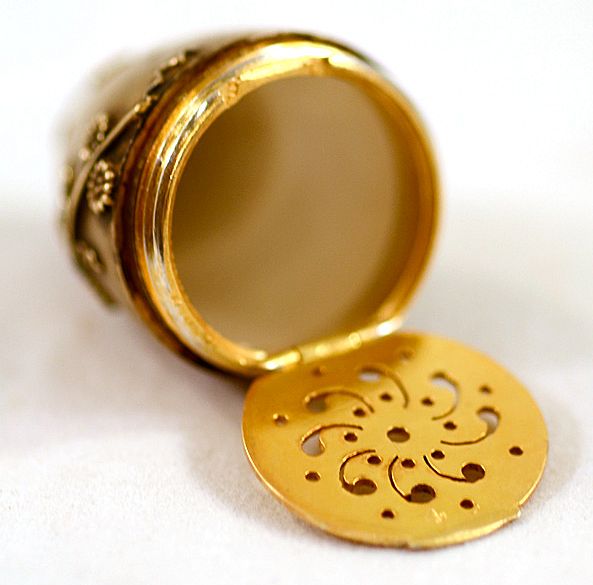 Incredibly Rare ca 1873 Exquisite Tiffany Sterling Gold Gilded Chatelaine Scent Bottle Incredibly Rare ca 1873 Exquisite Tiffany Sterling Gold Gilded Chatelaine Scent Bottle