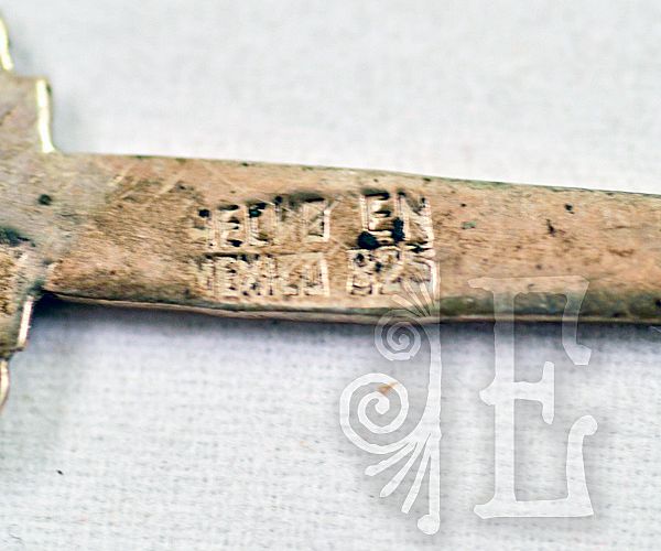 Vintage Mexican .825 Silver Aztec Themed Spoon Vintage Mexican .825 Silver Aztec Themed Spoon