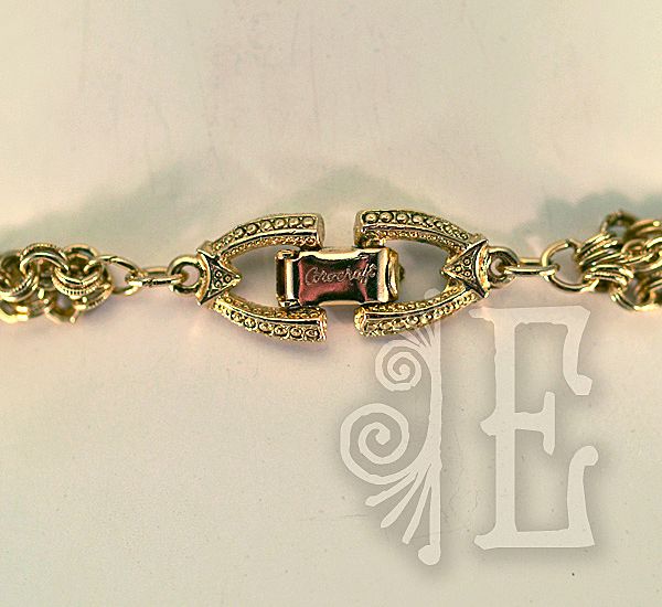 Corocraft Bold Statement Tasseled Pendant Necklace ca 1950 Corocraft Bold Statement Tasseled Pendant Necklace ca 1950