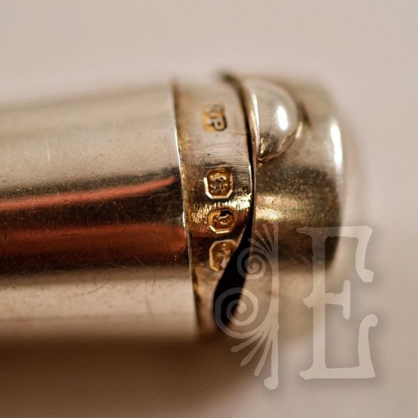 ca 1898 Sterling Silver Fully Hallmarked Cheroot Holder ca 1898 Sterling Silver Fully Hallmarked Cheroot Holder