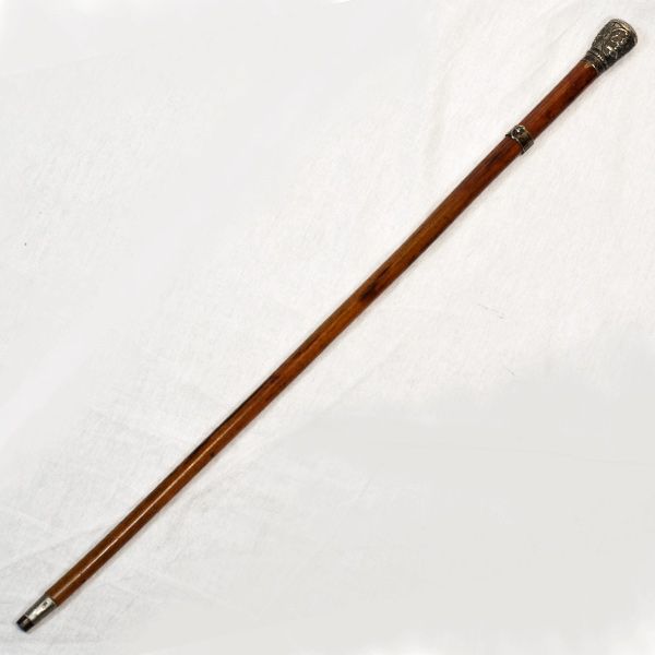 Magnificent Antique Sterling Silver and Malacca British Indian Cane Magnificent Antique Sterling Silver and Malacca British Indian Cane