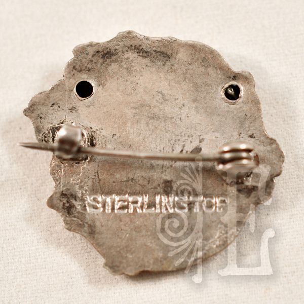 Antique "Sterling Top" Nouveau Brooch Antique "Sterling Top" Nouveau Brooch