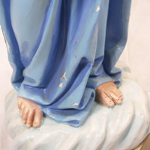 Beautiful Vintage Chalkware Angel Statue - Almost 4 Feet Tall Beautiful Vintage Chalkware Angel Statue - Almost 4 Feet Tall