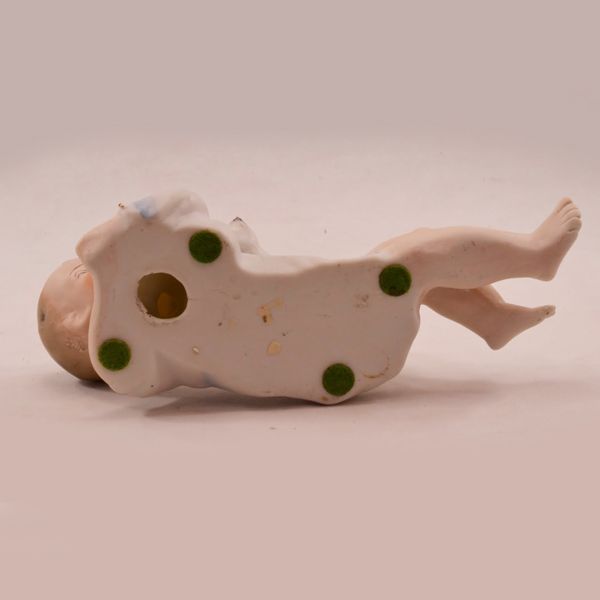 Darling Antique Porcelain "Piano Baby" With Rabbit and Kitten Darling Antique Porcelain "Piano Baby" With Rabbit and Kitten