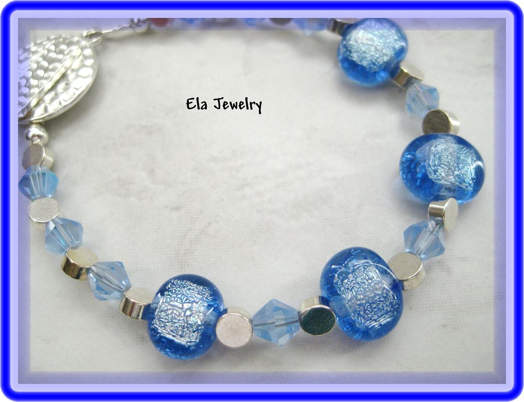 Pale Blue Dichroic Bracelet Pale Blue Dichroic Bracelet