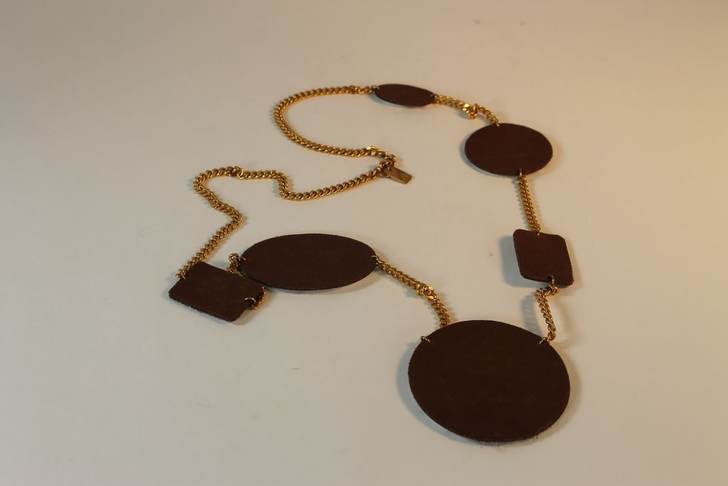 Large Enamel and Bronze Necklace Large Enamel and Bronze Necklace