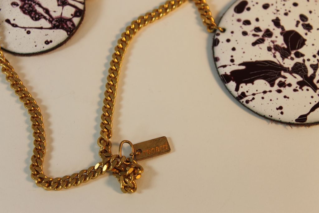 Large Enamel and Bronze Necklace Large Enamel and Bronze Necklace