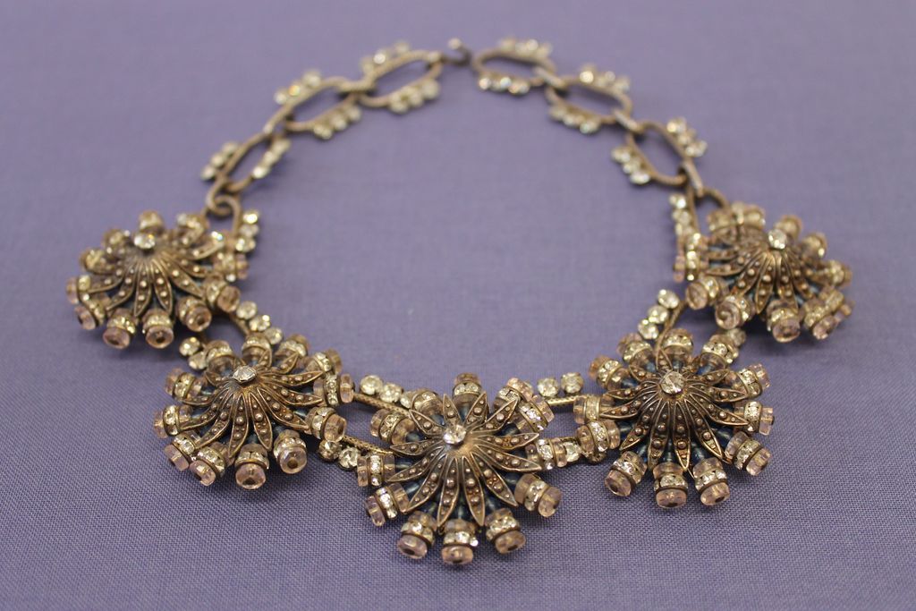Late 19th Early 20th Century French Costume Necklace Late 19th Early 20th Century French Costume Necklace