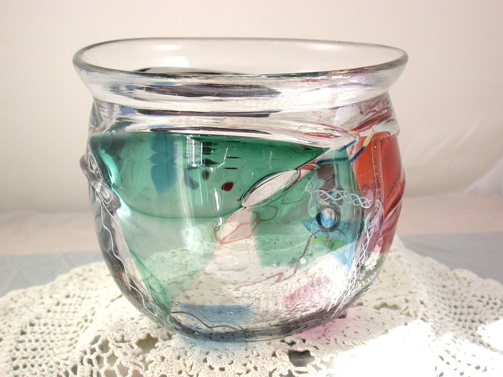 Handblown Art Glass Vase Handblown Art Glass Vase