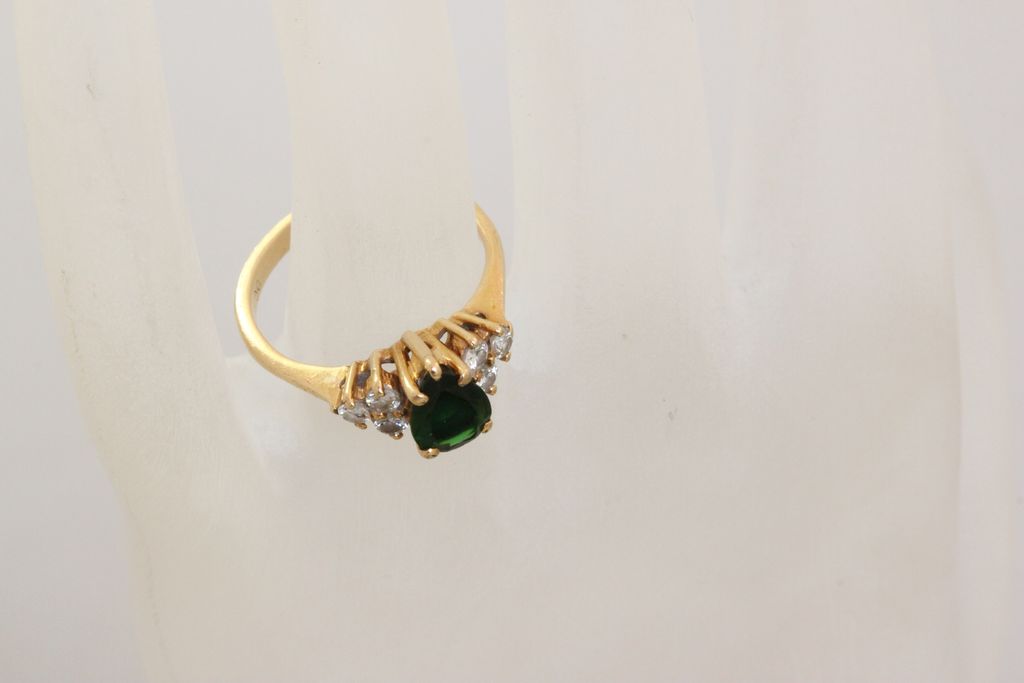 Estate 14K Tourmaline and Diamond Ring Estate 14K Tourmaline and Diamond Ring