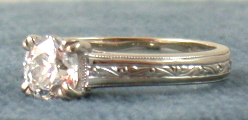 Estate 14KW .85CT Old European Cut Diamond Estate 14KW .85CT Old European Cut Diamond