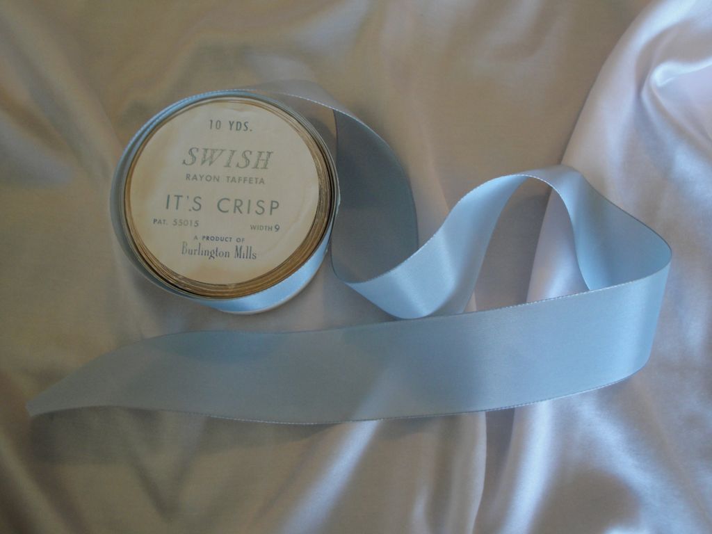 Very Fine Swiss Taffeta Ribbon~Baby Blue Very Fine Swiss Taffeta Ribbon~Baby Blue