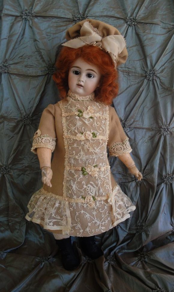 Delicious Wool Doll Dress & Hat-French Lace Delicious Wool Doll Dress & Hat-French Lace