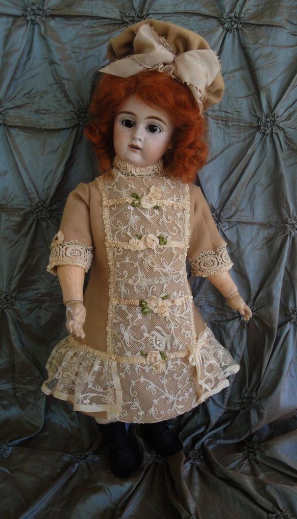 Delicious Wool Doll Dress & Hat-French Lace Delicious Wool Doll Dress & Hat-French Lace
