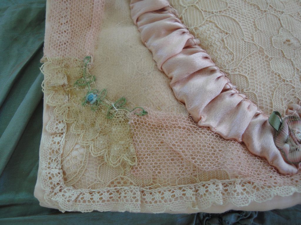 Gorgeous Antique Silk Case, Doll Dress & Hat! Gorgeous Antique Silk Case, Doll Dress & Hat!