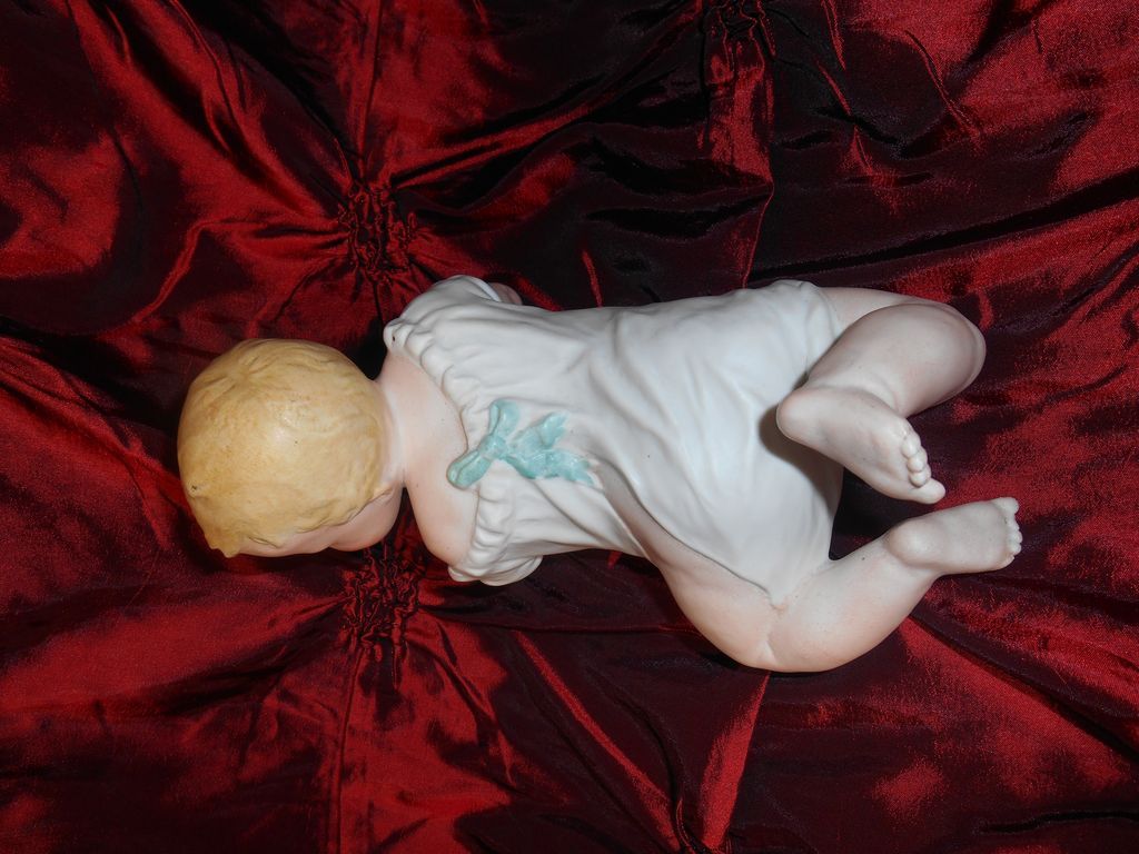 Adorable Antique Heubach Piano Baby Adorable Antique Heubach Piano Baby