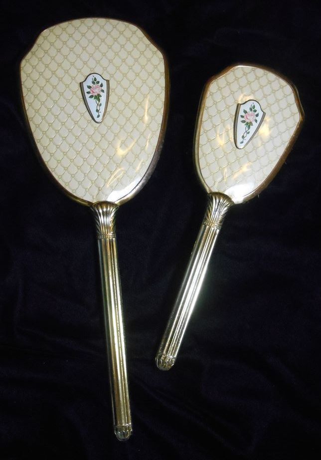 Roses and Gold-Vintage Vanity Set Roses and Gold-Vintage Vanity Set