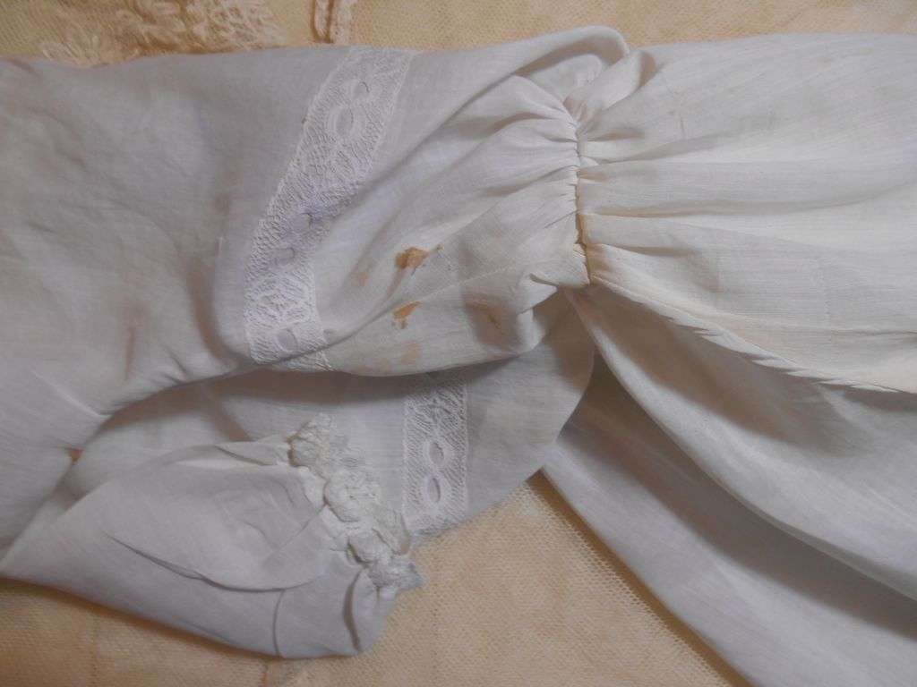 Embroidered Summer Antique Doll Dress Embroidered Summer Antique Doll Dress