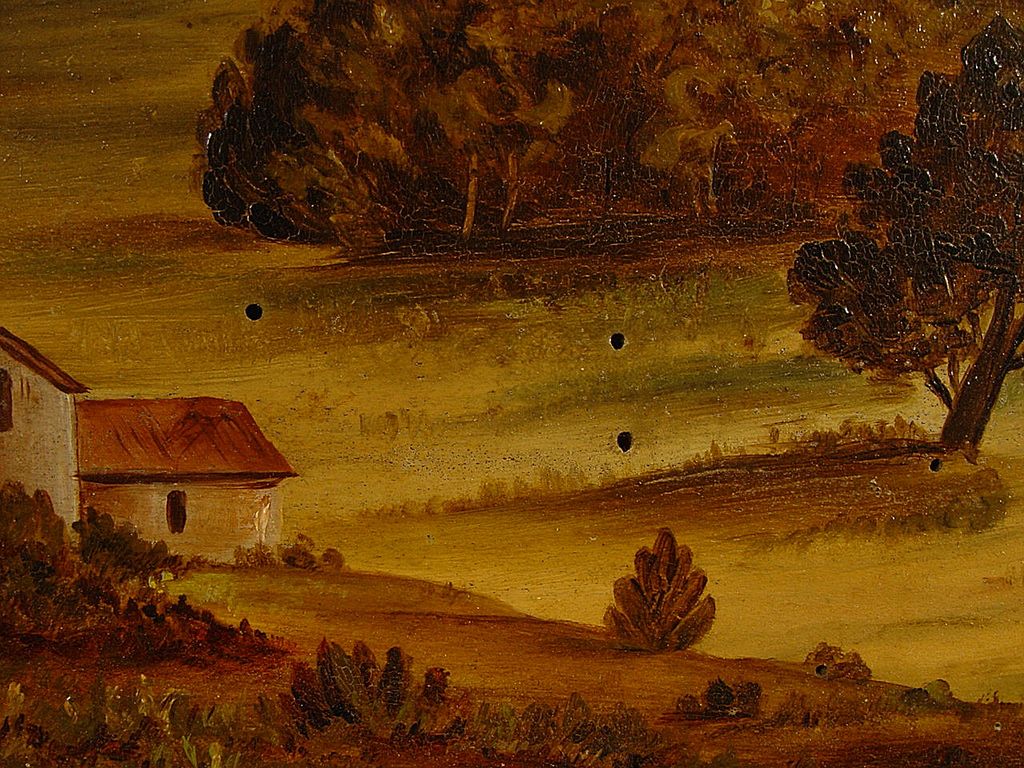 Antique Oil On Board of Lake Thrasimene / Trasimeno - Italy Antique Oil On Board of Lake Thrasimene / Trasimeno - Italy