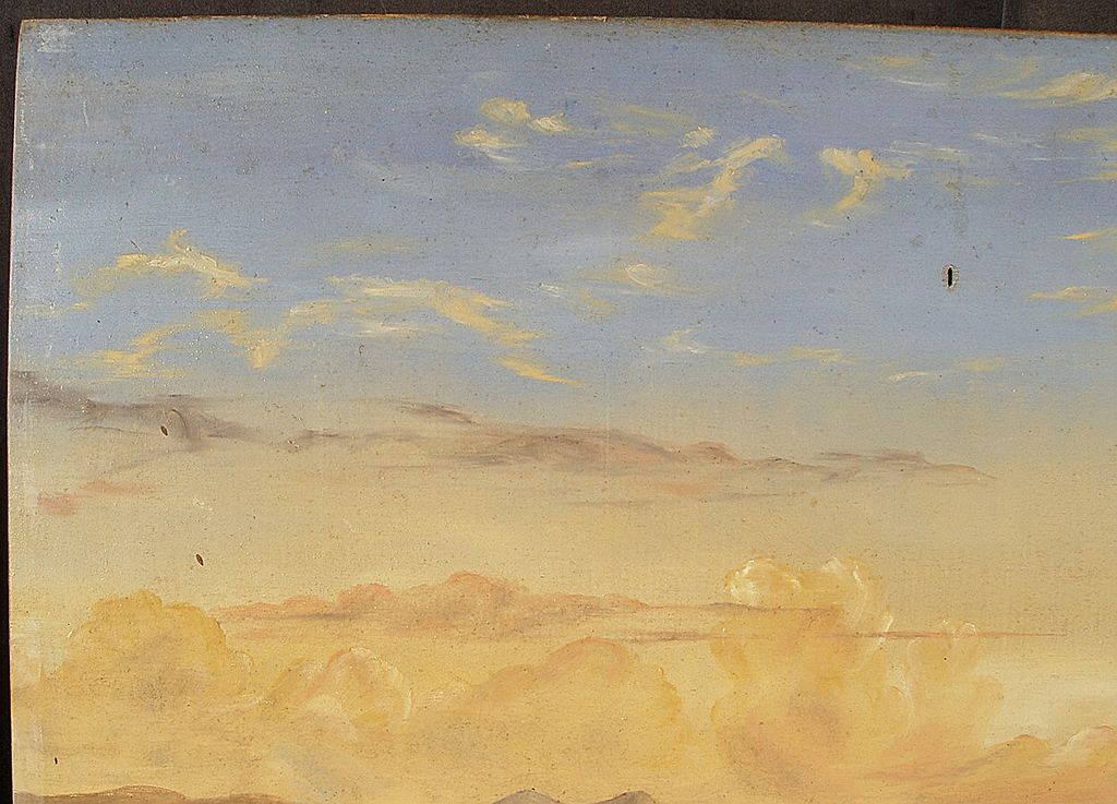 Antique Oil On Board of Lake Thrasimene / Trasimeno - Italy Antique Oil On Board of Lake Thrasimene / Trasimeno - Italy