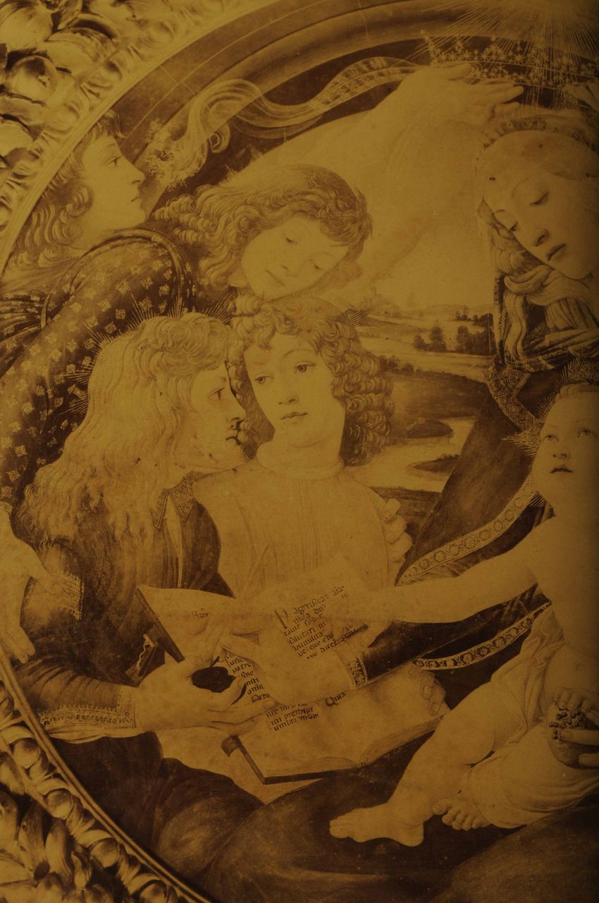 Antique Lithograph Madonna Of The Magnificat With Frame Antique Lithograph Madonna Of The Magnificat With Frame