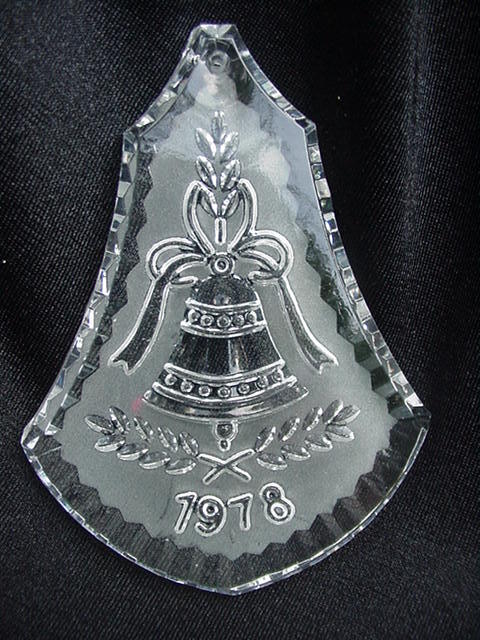 Waterford Crystal 1978 Christmas Bell Ornament Waterford Crystal 1978 Christmas Bell Ornament