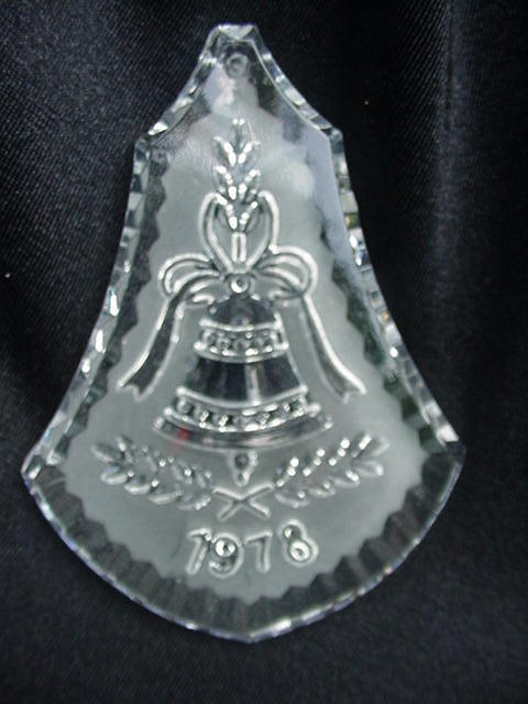 Waterford Crystal 1978 Christmas Bell Ornament Waterford Crystal 1978 Christmas Bell Ornament