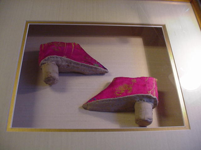 Pair of Lotus Shoes for Chinese Woman w Bound Feet Pair of Lotus Shoes for Chinese Woman w Bound Feet