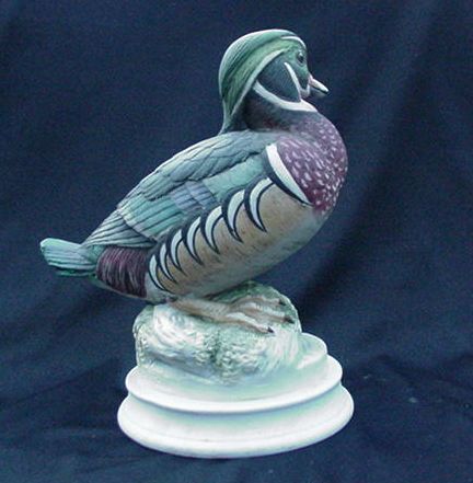 Andrea Bisque Porcelain Wood Duck Figurine Andrea Bisque Porcelain Wood Duck Figurine