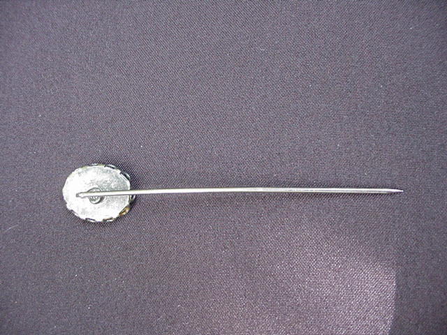 Vintage Delft Stick Pin in Silver Tone Mountain Vintage Delft Stick Pin in Silver Tone Mountain