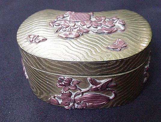 Japanese Mixed Metal Box, Copper & Brass Japanese Mixed Metal Box, Copper & Brass