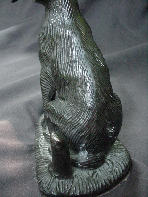Vintage Bronze Retriever Dog w Bird in Mouth Vintage Bronze Retriever Dog w Bird in Mouth
