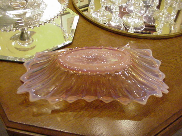 Fostoria Heirloom Console Bowl, Opalescent Pink Fostoria Heirloom Console Bowl, Opalescent Pink