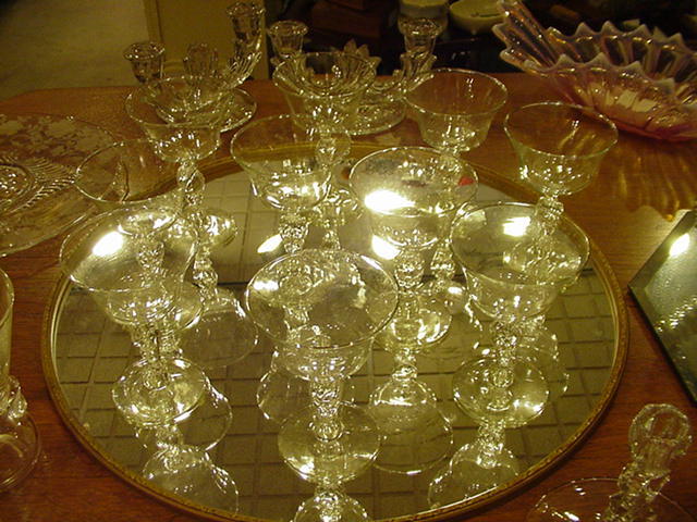 9 Libbey Eagle Stem Sherbert/Coupe Champagne Glasses 9 Libbey Eagle Stem Sherbert/Coupe Champagne Glasses