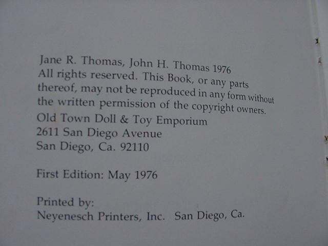 Madame Alexander "Little Dolls Vol. I" Reference Book, 1st Ed. 1976 Madame Alexander "Little Dolls Vol. I" Reference Book, 1st Ed. 1976