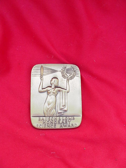 Bausch & Lome Honorary Science Award Medal Bausch & Lome Honorary Science Award Medal