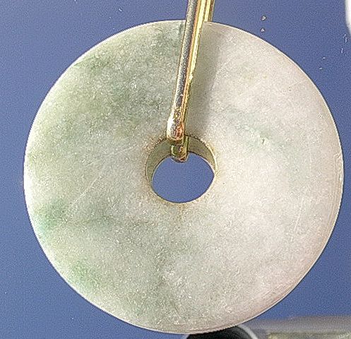 18kt Large Round Jade Pendant 18kt Large Round Jade Pendant