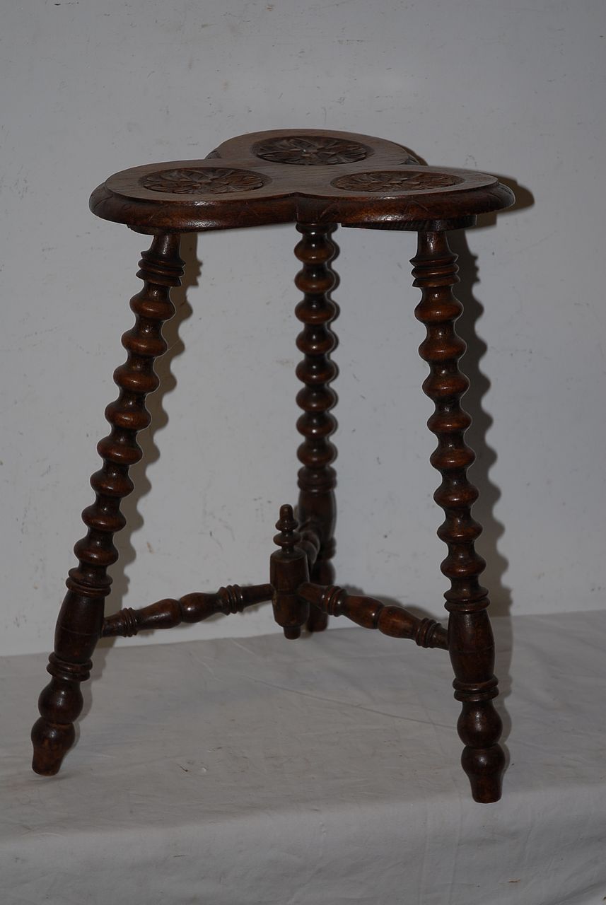 ANTIQUE UNICORN CARVED WOODEN HIGH CHAIR | INSTAPPRAISAL