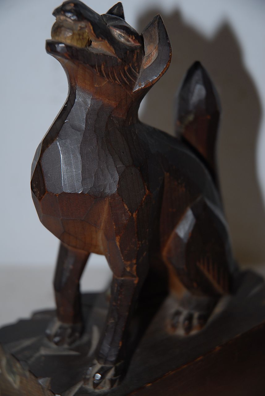 A Gorgeous Antique Pair Fine Carved Wood Art Pharaoh Dogs A Gorgeous Antique Pair Fine Carved Wood Art Pharaoh Dogs