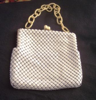 Vintage Purse ALUMESH Purse with Vintage CELLULOID Handle and Closure Vintage Purse ALUMESH Purse with Vintage CELLULOID Handle and Closure