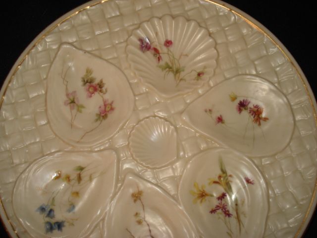 Rare early royal worcester oyster plate Rare early royal worcester oyster plate