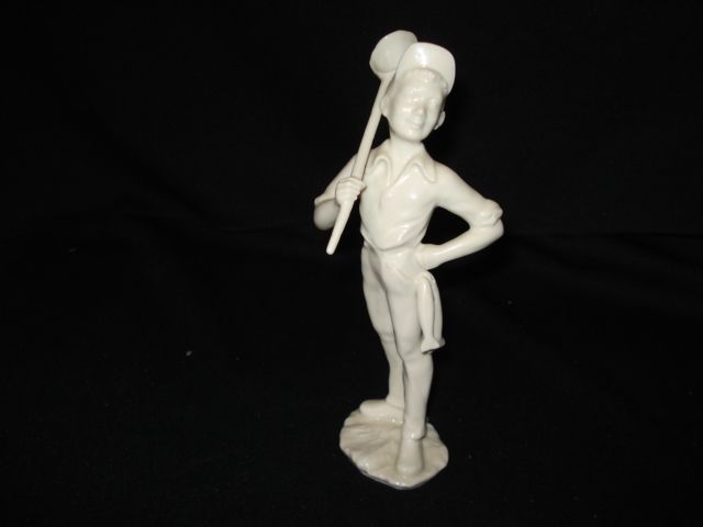 Hutschenreuther 7 1/4" fishing boy figure Hutschenreuther 7 1/4" fishing boy figure